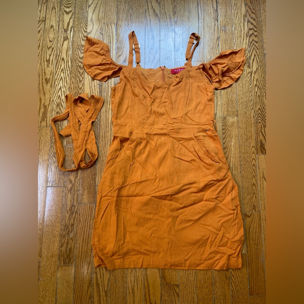 Guess Orange Mini Dress